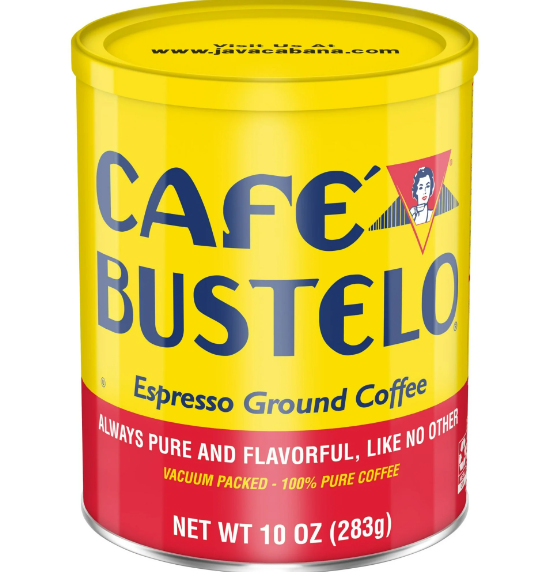 Cafe Bustelo, Espresso Style Dark Roast Ground Coffee, Latin America, 10 oz. Can